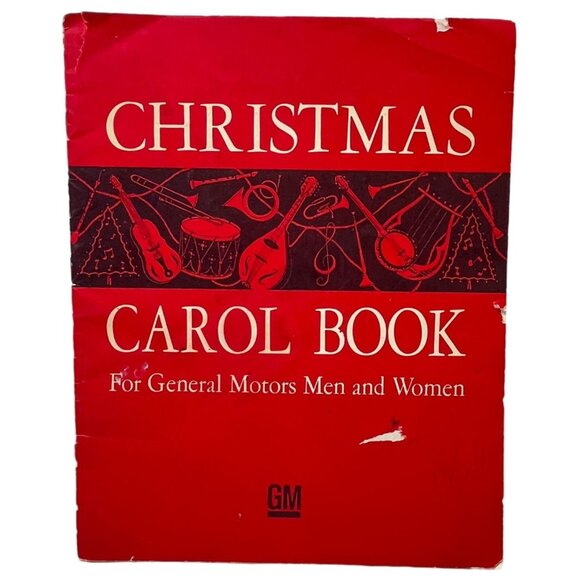 1965 General Motors GM Employee Christmas Carol Songbook Vintage Ephemera - Picture 1 of 7